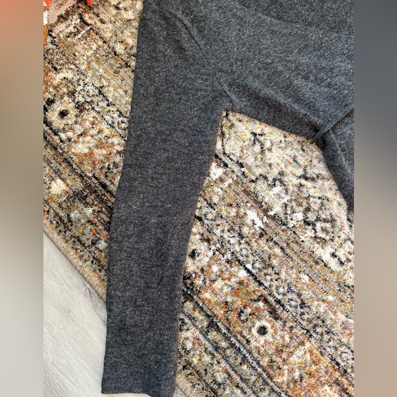 Lulus Flattering Charcoal Grey Wrap Tie Knit Sweater - Picture 10 of 14